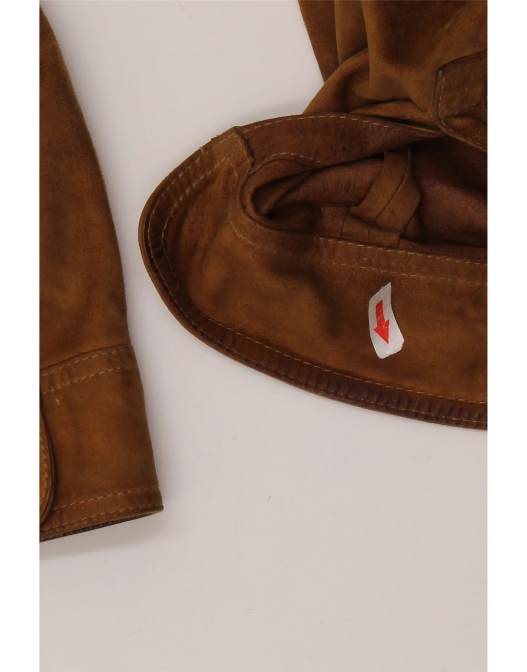 Zamszowy płaszcz męski ASGARD UK 42 XL brązowy