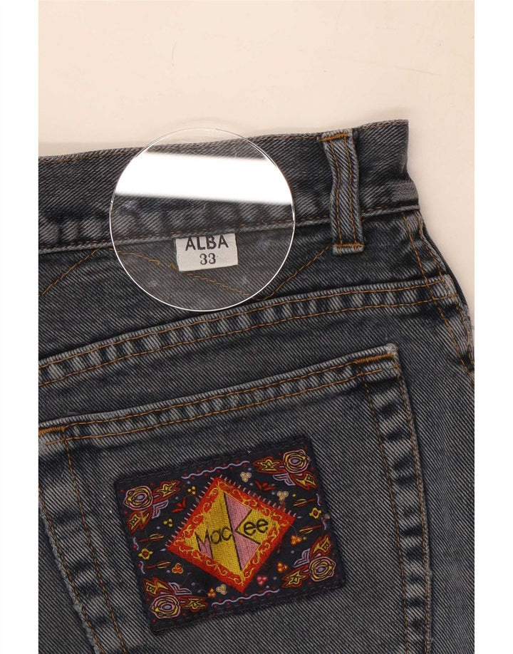 Mackee Męskie spodenki jeansowe średnie W33 szare bawełniane