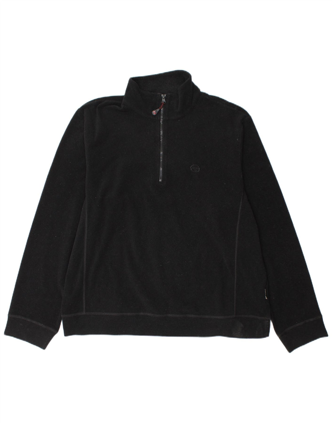 Męski sweter polarowy Sergio Tacchini z zamkiem błyskawicznym XL, czarny poliester