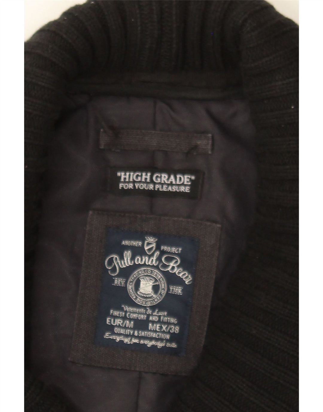 PULL & BEAR Mens Overcoat UK 38 Medium Grey Nylon Vintage Pull & Bear and Second-Hand Pull & Bear from Messina Hembry 