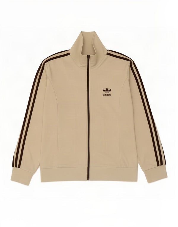 Damska bluza dresowa Adidas UK 14 średnia beżowa bawełna