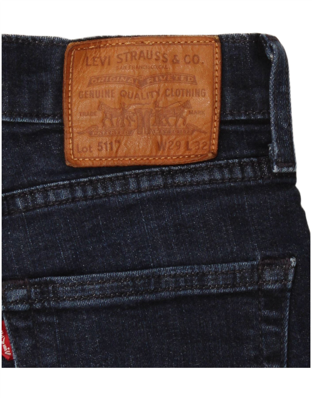 Damskie jeansy Levi's 511 Slim W29 L32 Granatowa bawełna