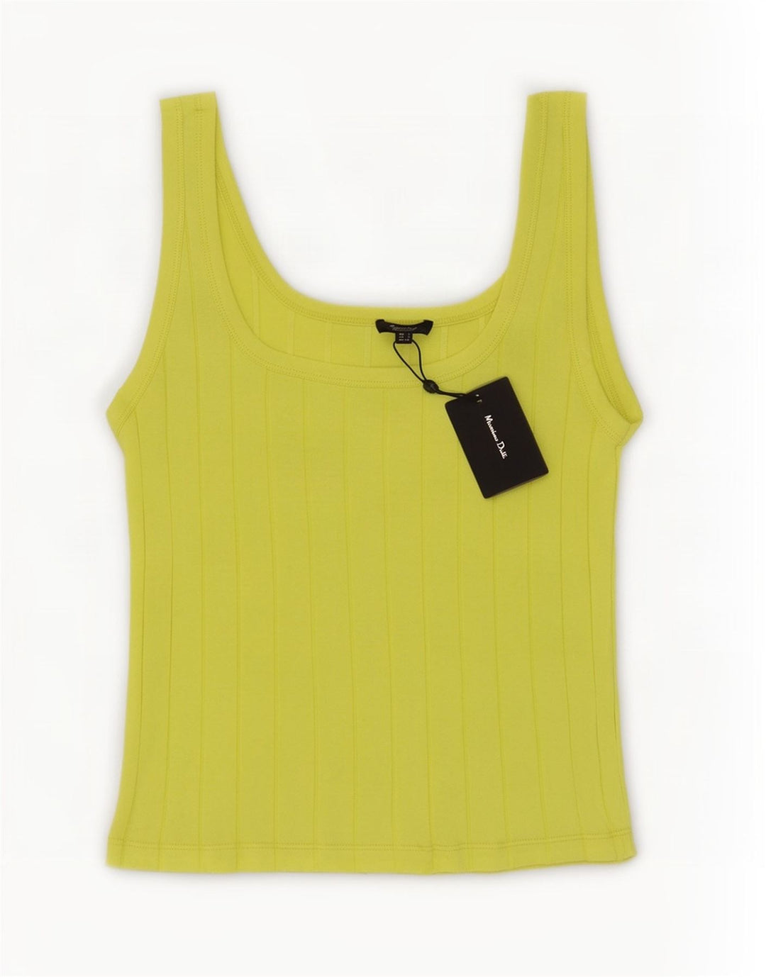 Damska kamizelka Massimo Dutti Top UK 8 Small, żółta bawełna