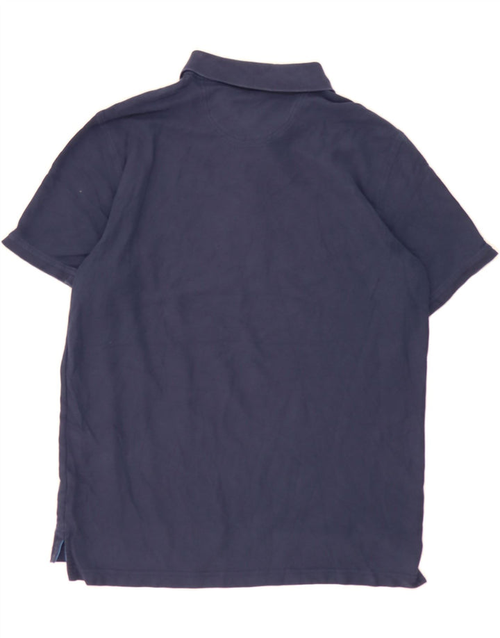 IZOD Mens Polo Shirt Large Navy Blue Cotton Vintage Izod and Second-Hand Izod from Messina Hembry 