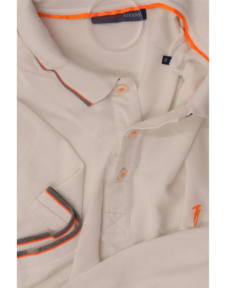 Męska koszulka polo XL Trussardi Jeans w kolorze białym