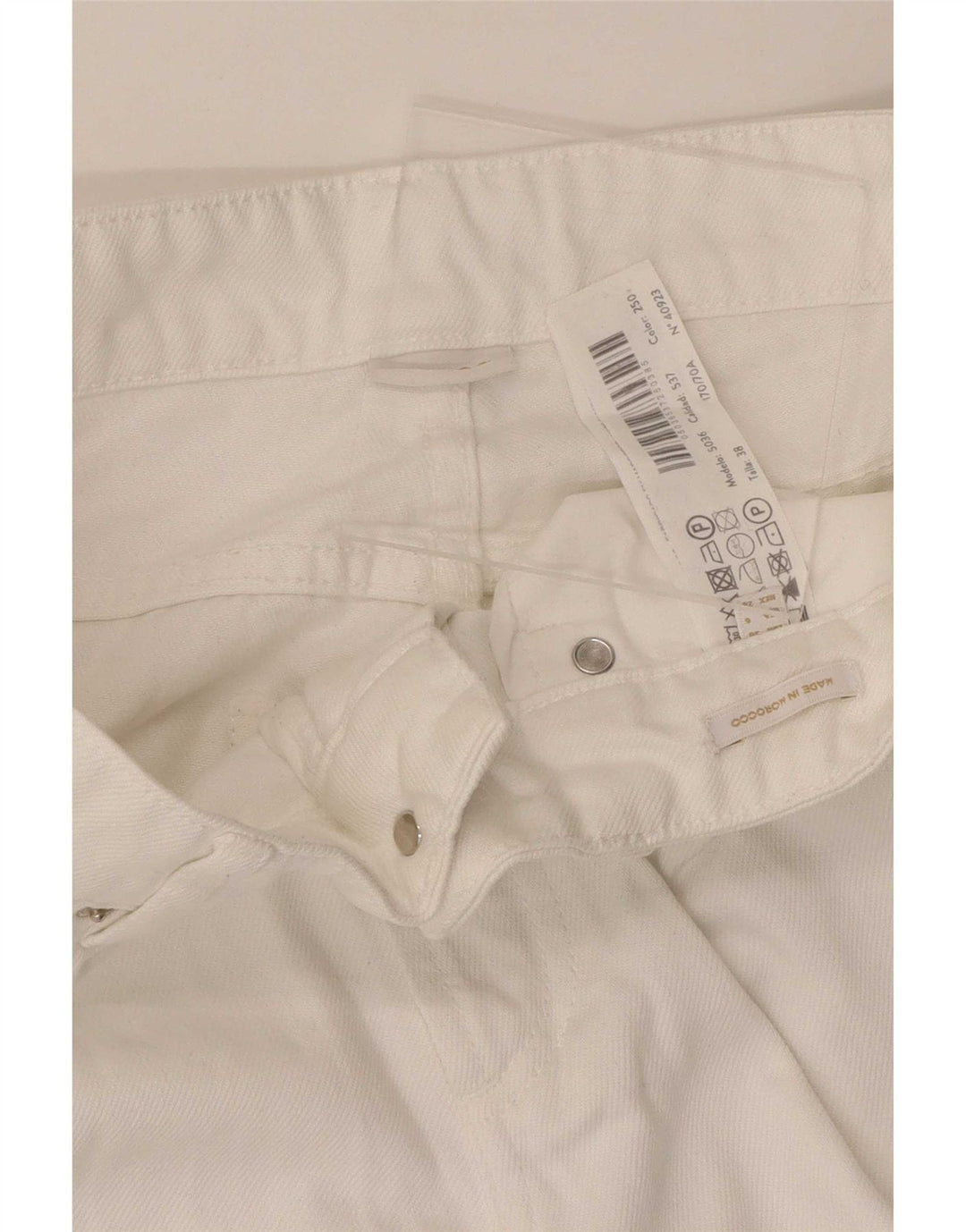 Damskie luźne dżinsy Massimo Dutti EU 38 Small W28 L31 Białe