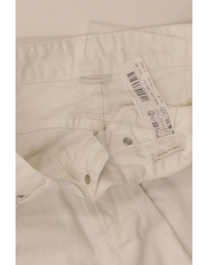 Damskie luźne dżinsy Massimo Dutti EU 38 Small W28 L31 Białe