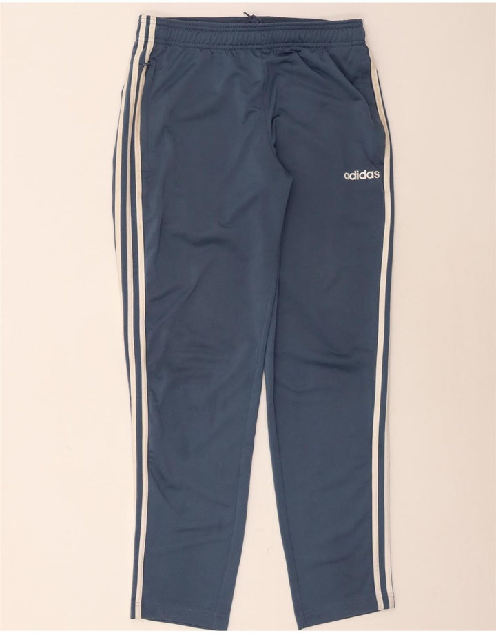 Męskie spodnie dresowe Adidas, średni niebieski poliester