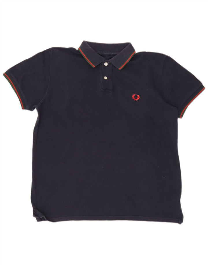 Męska koszulka polo Fred Perry, średnia, granatowa, bawełniana