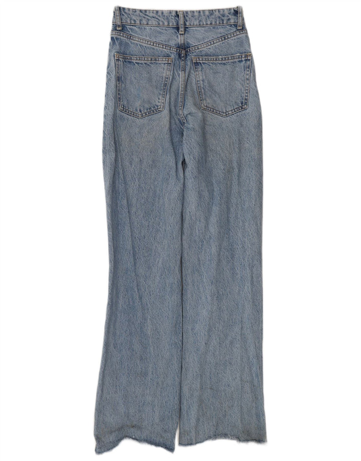 Damskie proste dżinsy Zara EU 34 2XS W24 L34 Niebieskie