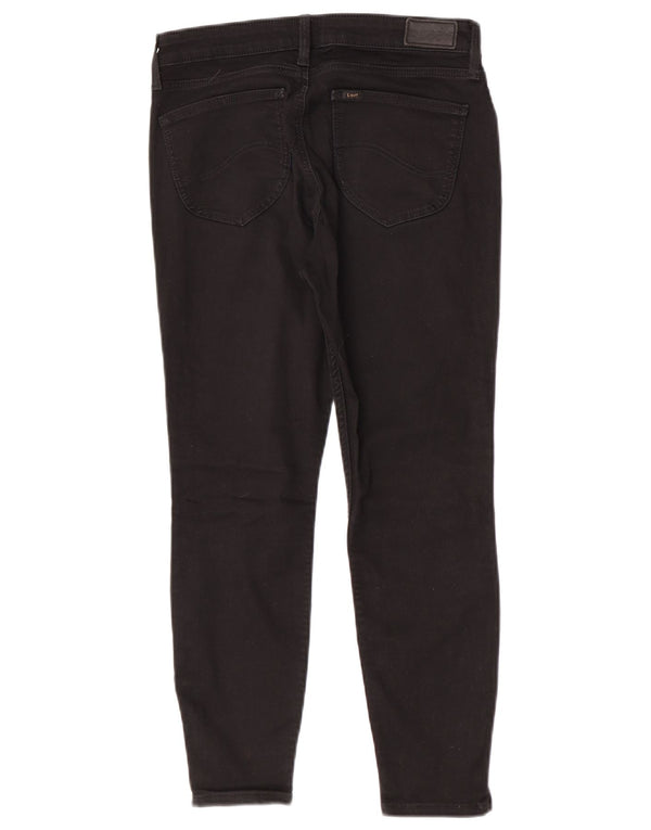 Damskie jeansy Lee Scarlett Cropped W30 L25 Czarne bawełniane