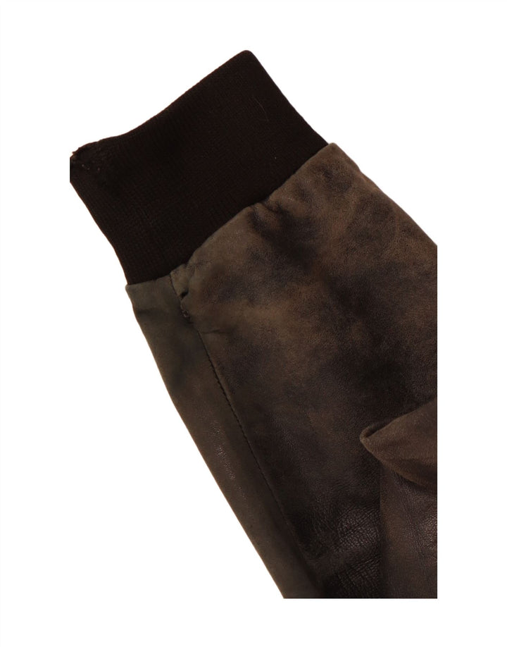 Męska kurtka skórzana VINTAGE UK 38, średnia czarna