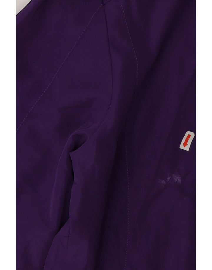 Damska kurtka przeciwdeszczowa Adidas UK 14, duża, fioletowa, poliestrowa