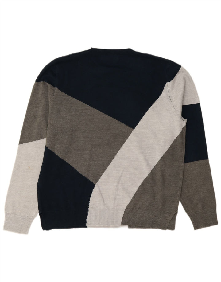 Marks & Spencer Damski sweter z okrągłym dekoltem, UK 14, duży, szary