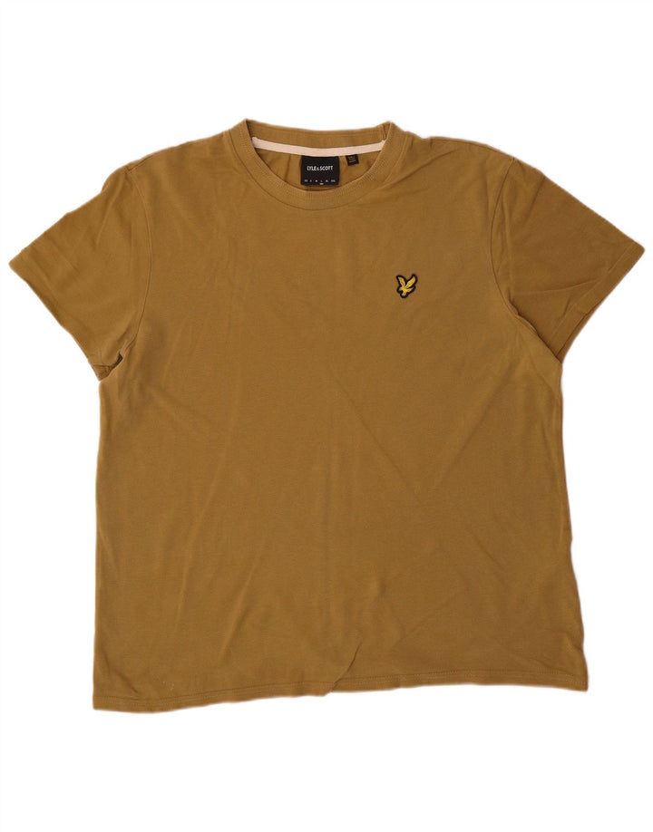 T-shirt męski LYLE & SCOTT, duży, bawełniany khaki