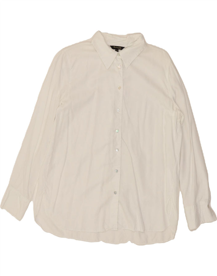 Koszula damska MASSIMO DUTTI EU 38 Small White Lyocell