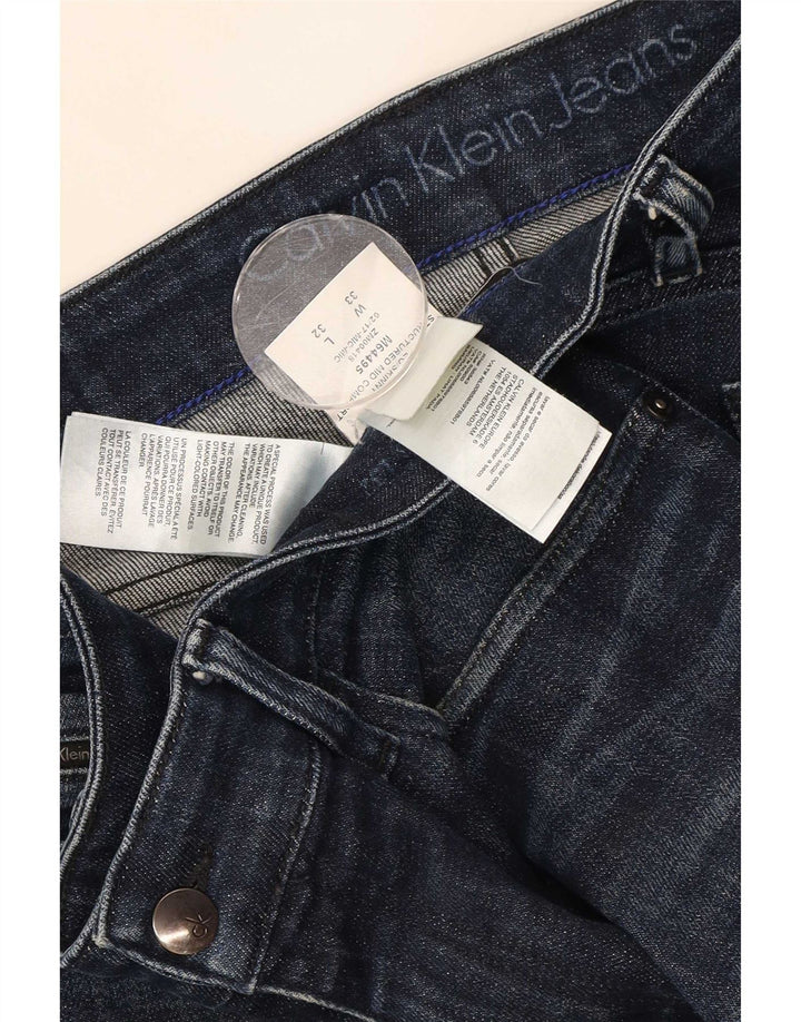 Męskie jeansy Calvin Klein W33 L32 Granatowe, bawełniane