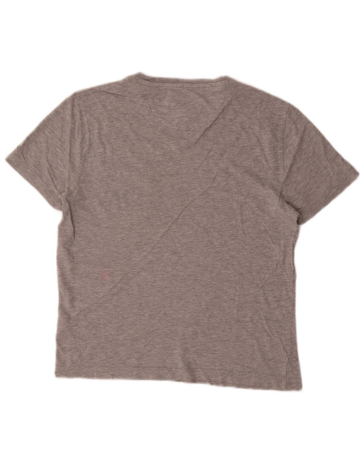 T-shirt męski Penguin, mały, szary, bawełniany