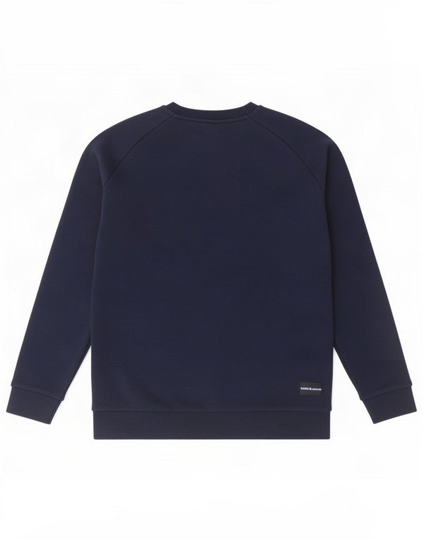 Adidas Mens Sweatshirt Jumper Medium Navy Blue Cotton