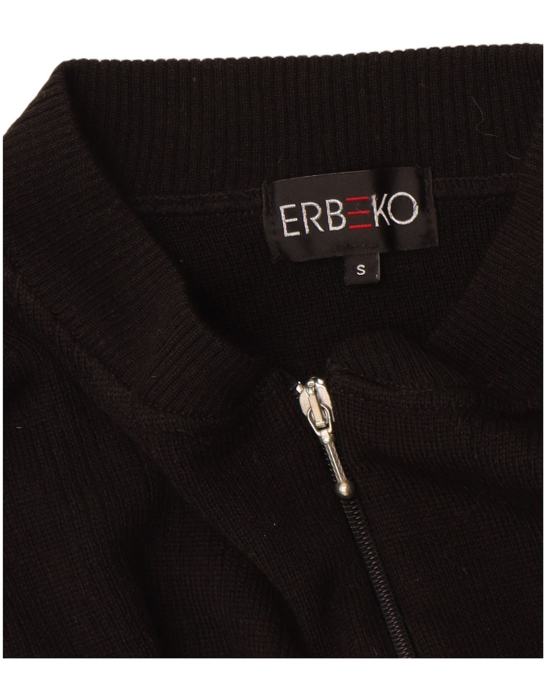 Sweter męski w stylu vintage, mały, czarny, wełniany