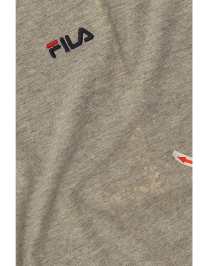 Męska kamizelka Fila XL, szara, nakrapiana bawełna