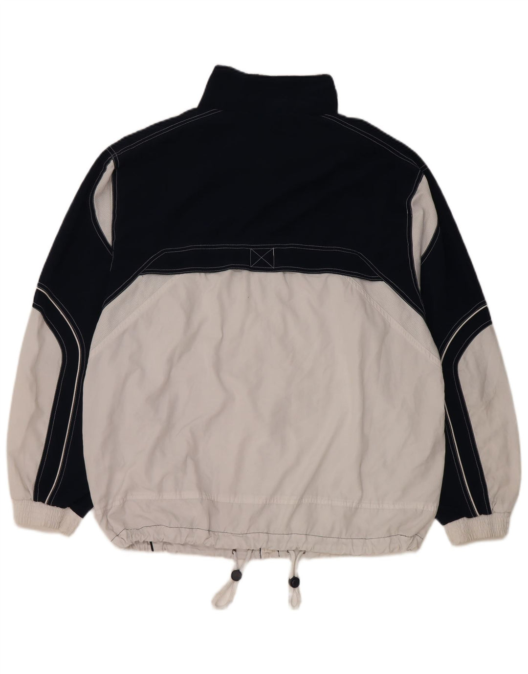 Męska kurtka dresowa Lotto XL, biały, poliester z blokami kolorów