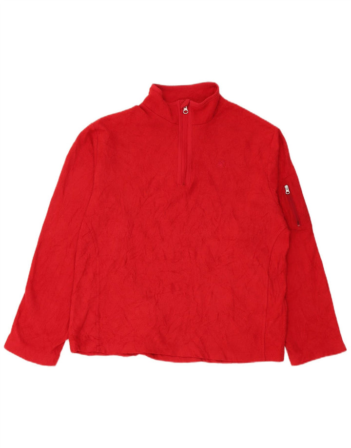 Damski sweter polarowy Starter z zamkiem błyskawicznym UK 20 2XL Czerwony poliester