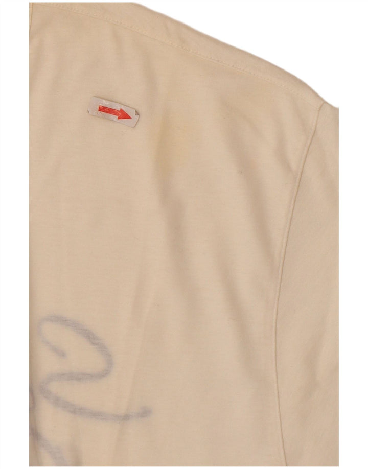 Męski T-shirt z grafiką Cacharel, duży, biały