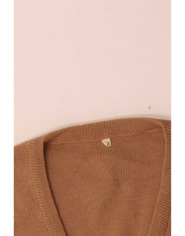 Podkoszulek męski w stylu vintage, kamizelka IT 48, średnia beżowa wełna