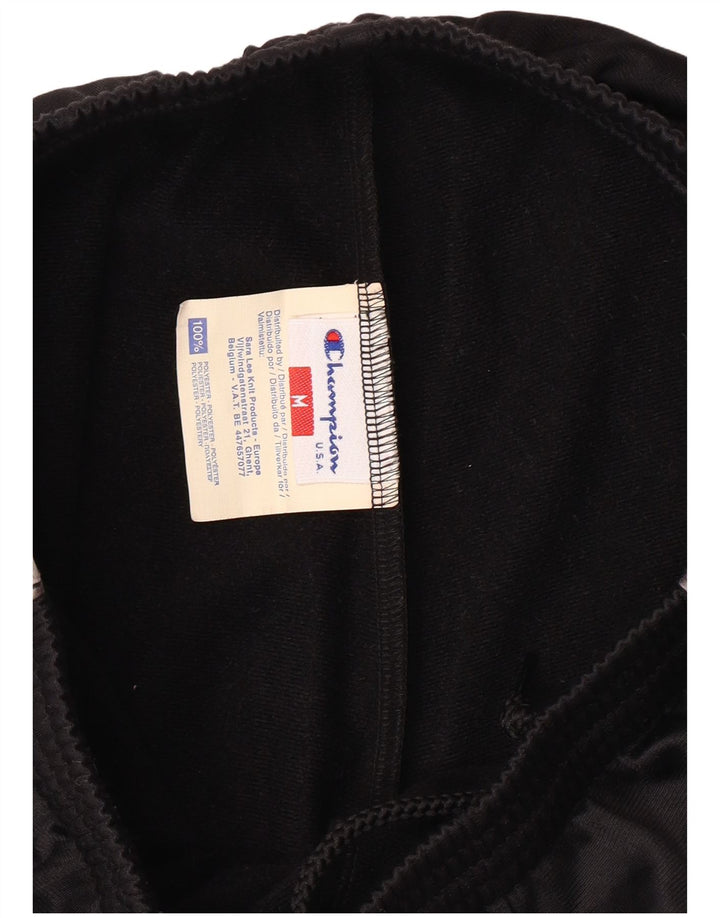 Męskie spodnie dresowe CHAMPION z grafiką, średni czarny poliester