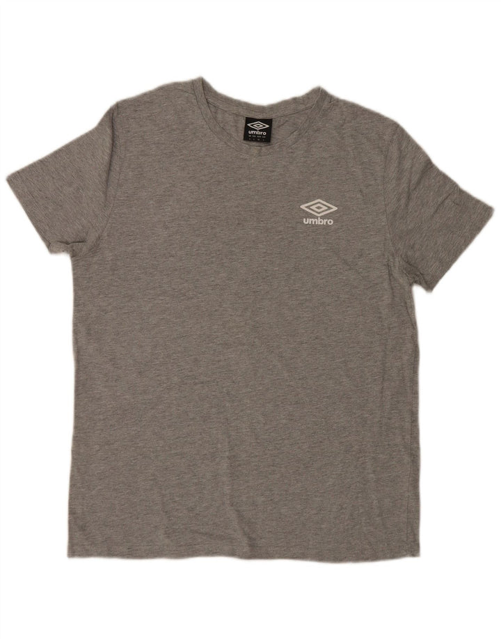 T-shirt męski Umbro, duży, szary, bawełniany