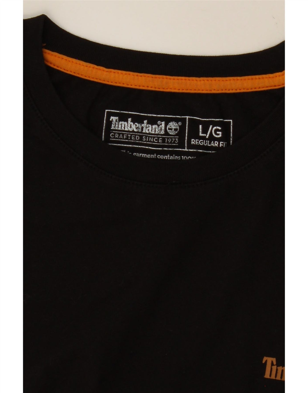 T-shirt męski TIMBERLAND o regularnym kroju, duży, czarny
