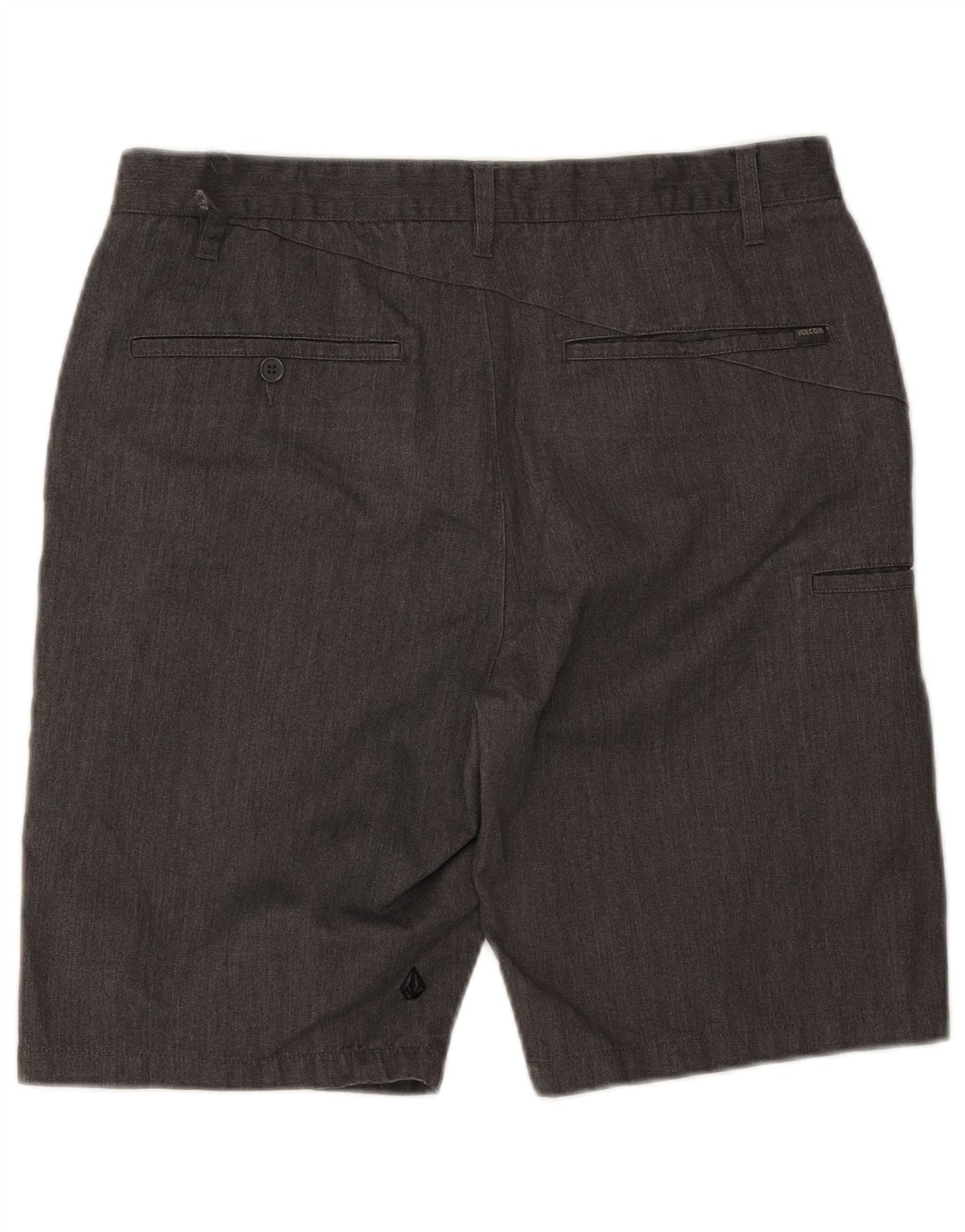 Męskie spodenki chino Volcom W34, duże, szare, z bawełny w cętki