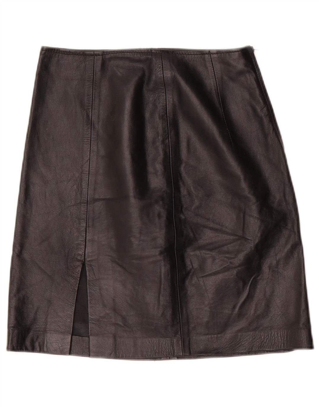 Vintage damska skórzana spódnica z wysokim stanem IT 42 Medium W24 czarna