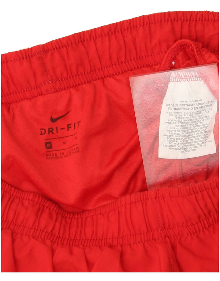 Damskie spodenki sportowe Nike Dri Fit UK 12, poliester w kolorze średniej czerwieni