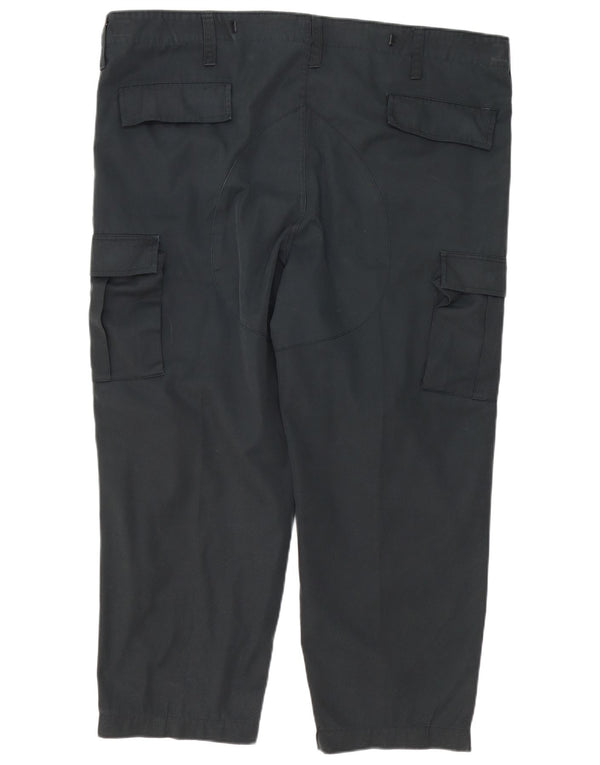 Męskie zwężane spodnie cargo w stylu vintage XL W40 L27 Czarny poliester