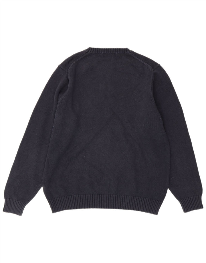 Męski sweter z okrągłym dekoltem MARKS & SPENCER UK 38/40, średni granat