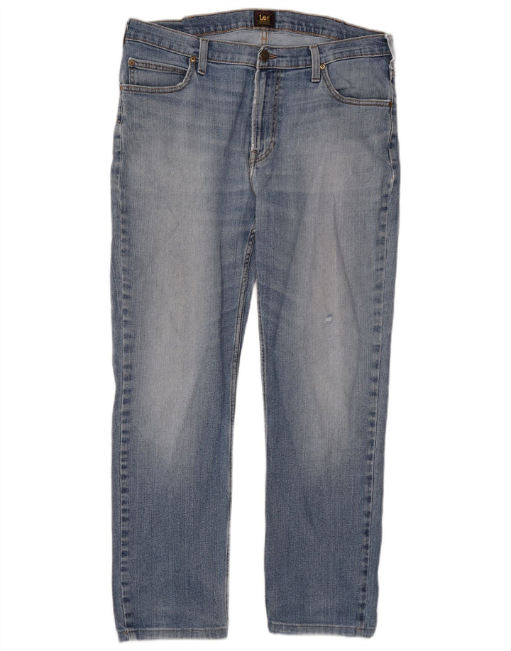 Męskie jeansy Lee Rider Slim W36 L27 Niebieskie bawełniane