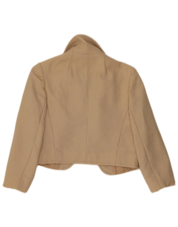 Vintage damska bolerko z rękawem 3/4 IT 42 średni beż