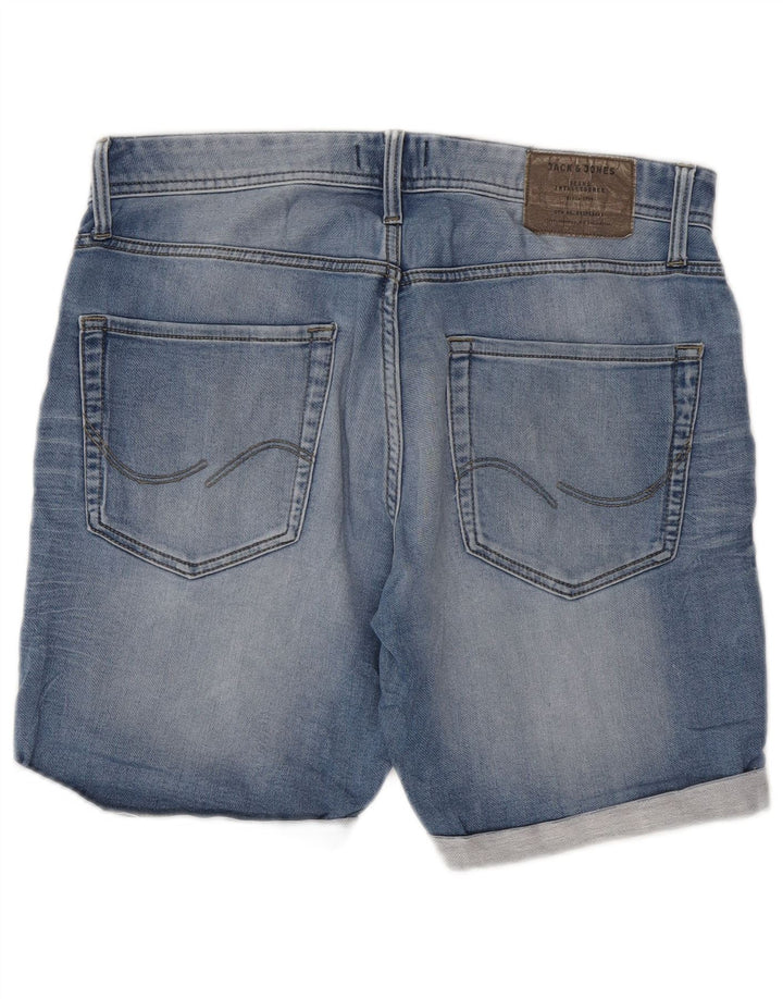 Męskie spodenki jeansowe Jack & Jones o regularnym kroju, średnie W32, niebieska bawełna