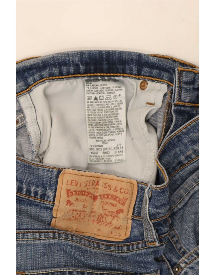 Męskie proste dżinsy Levi's W32 L34 Niebieskie bawełniane