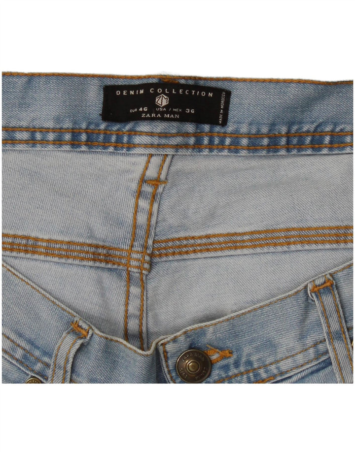 Męskie jeansy Zara Slim EU 46 XL W36 L32 Niebieskie