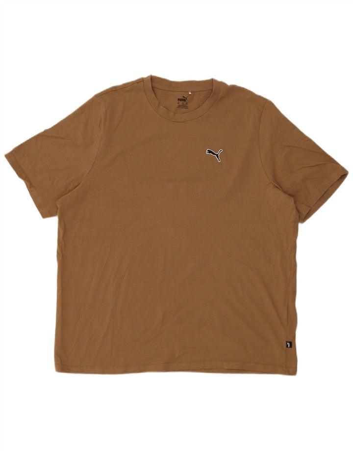 T-shirt męski Puma Top 2XL Beżowa bawełna