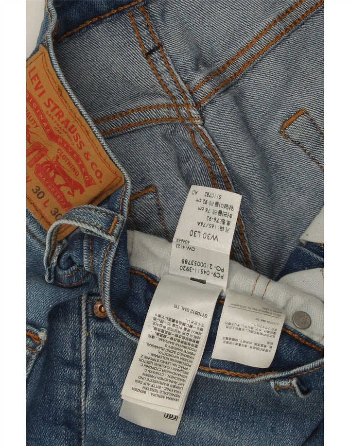 Męskie jeansy Levi's 511 Slim W30 L30 Niebieska bawełna
