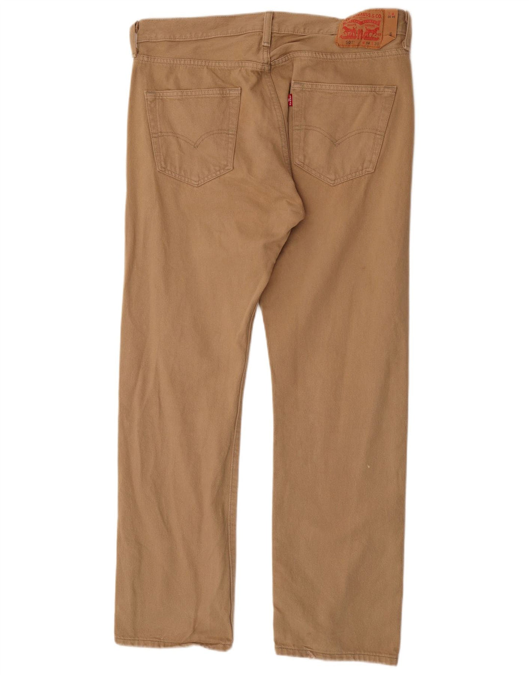 Męskie jeansy Levi's 501 Stretch Straight W34 L30 Brązowa bawełna