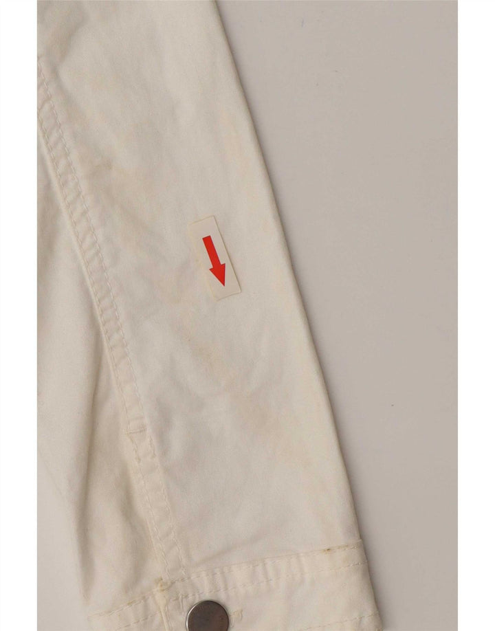 Damska kurtka jeansowa Pierre Cardin Crop IT 44, średnia biała bawełna