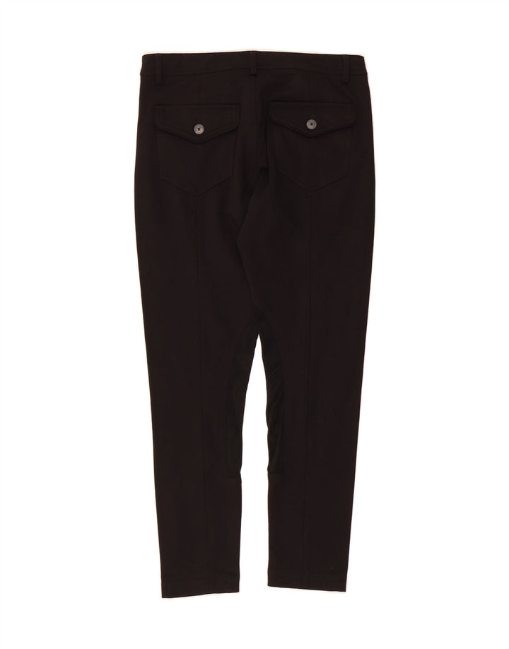 BENETTON Womens Slim Casual Trousers W30 L27 Black Vintage Benetton and Second-Hand Benetton from Messina Hembry 