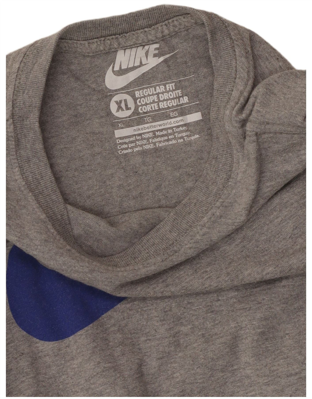 Damska koszulka NIKE o regularnym kroju z grafiką, UK 18 XL, szara