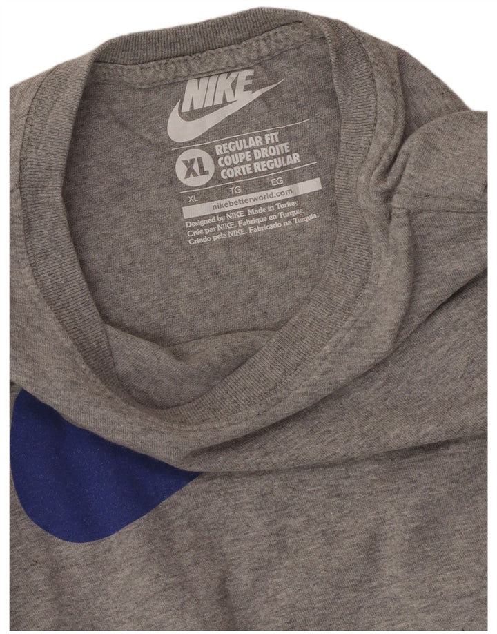 Damska koszulka NIKE o regularnym kroju z grafiką, UK 18 XL, szara