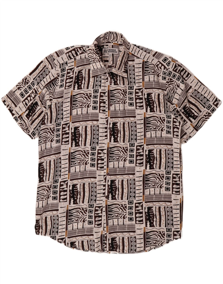 L'HOMME MODERNE Mens Abstract Pattern Shirt Medium Multicoloured Vintage L'Homme Moderne and Second-Hand L'Homme Moderne from Messina Hembry 